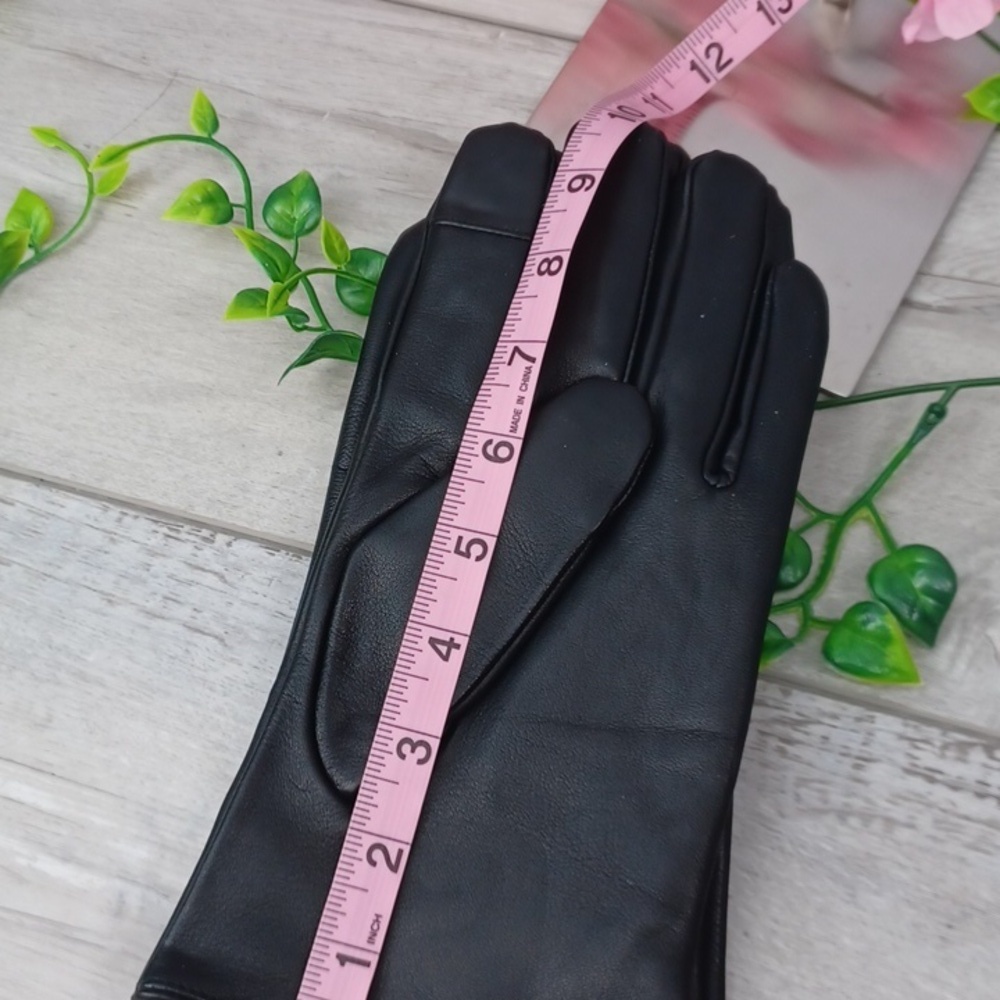 Michael Kors Leather Gloves Large NWT - Picture 9 of 10